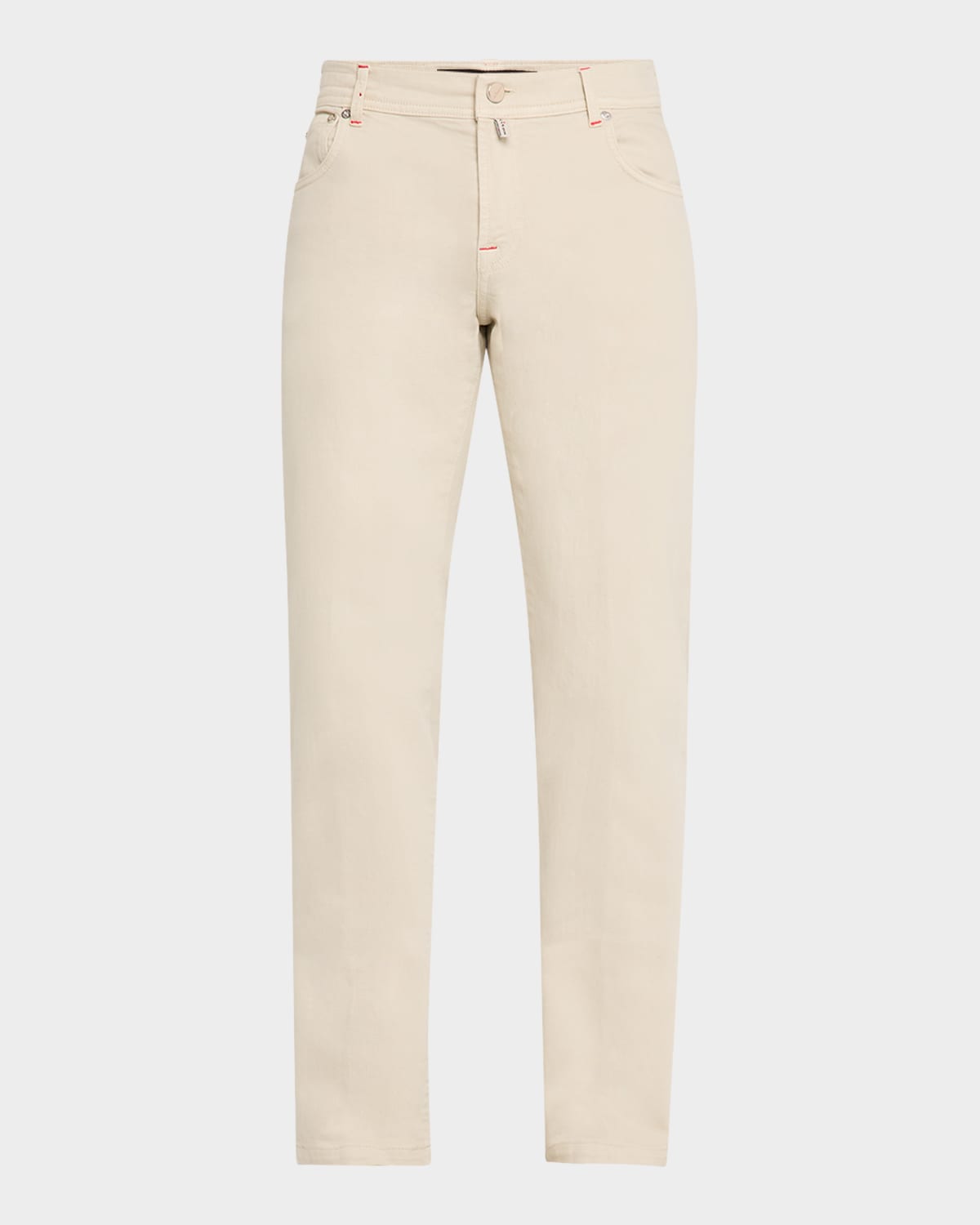 KITON MEN'S STRAIGHT FIT FIVE-POCKET PANTS 