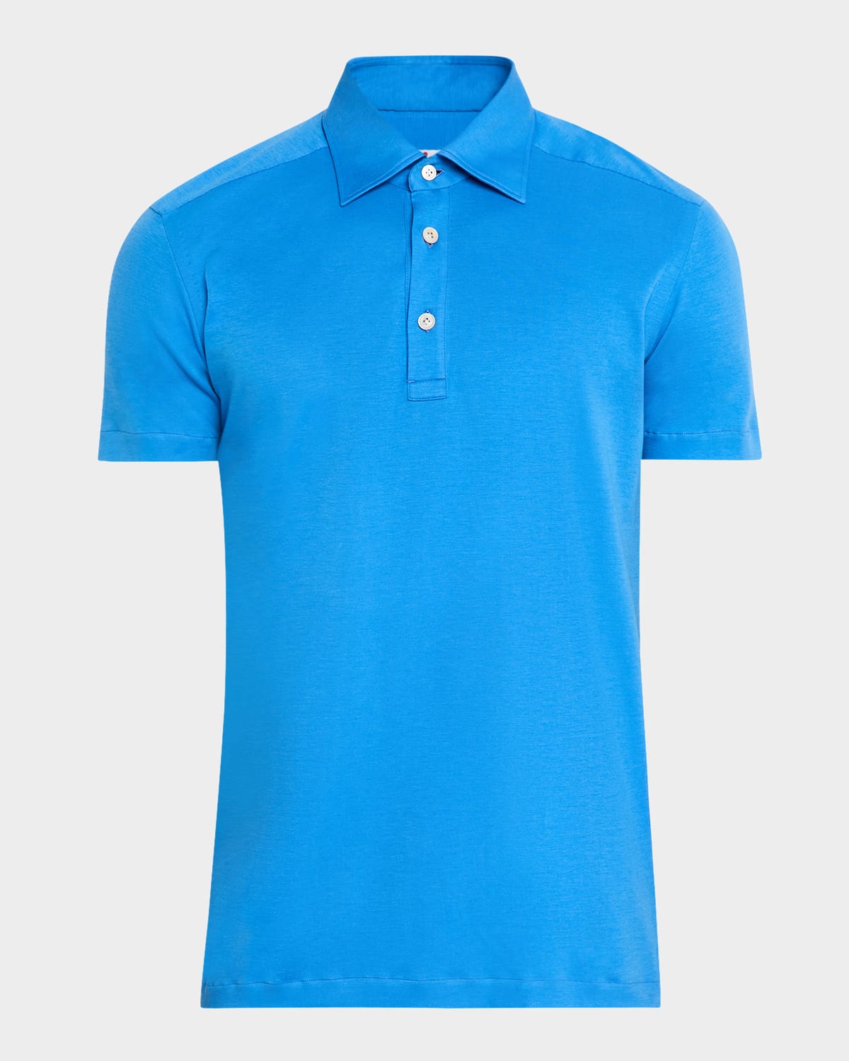 KITON MEN'S COTTON POLO SHIRT 