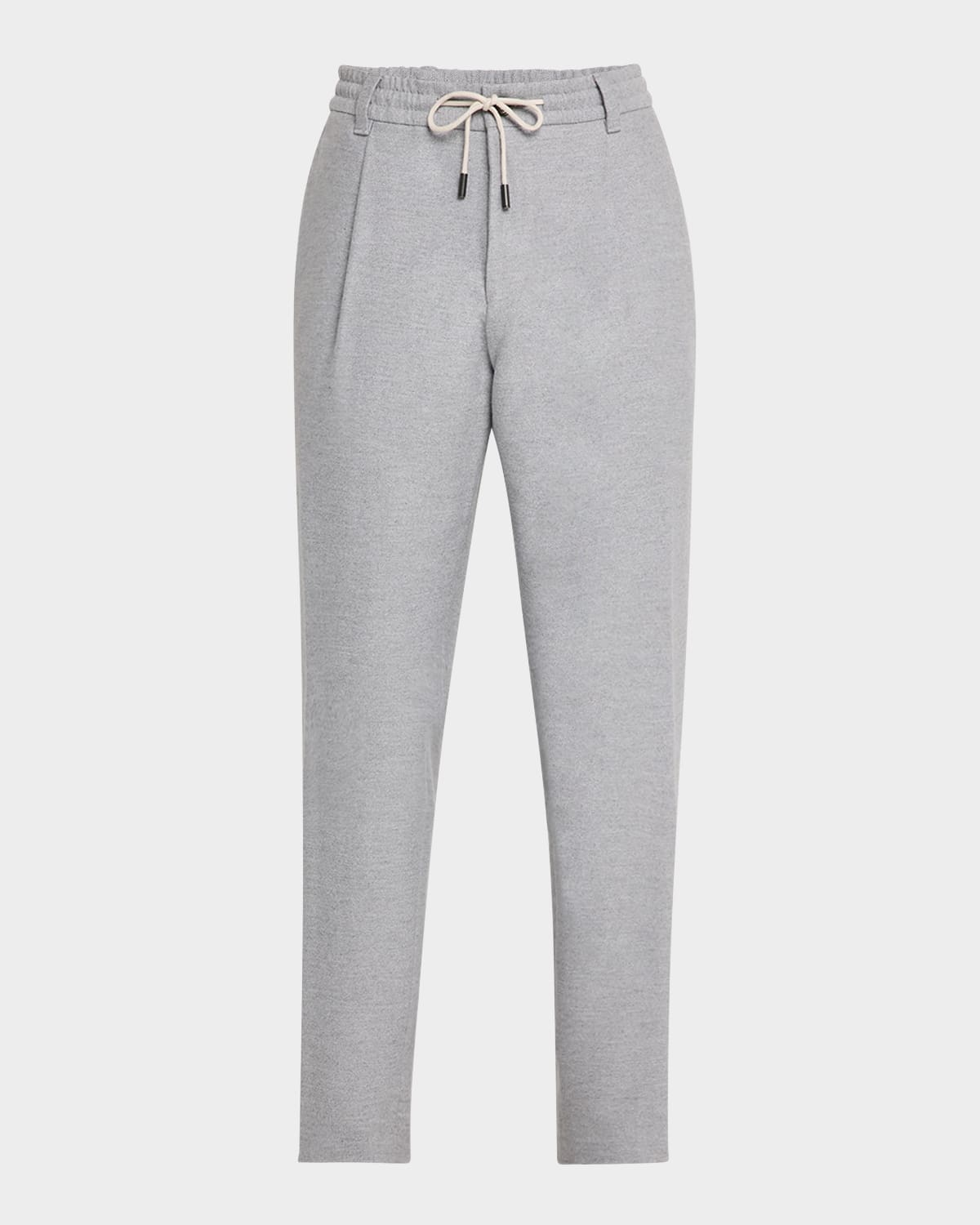 BOSS CAMEL MEN'S PEET COTTON AND CASHMERE DRAWSTRING TROUSERS 