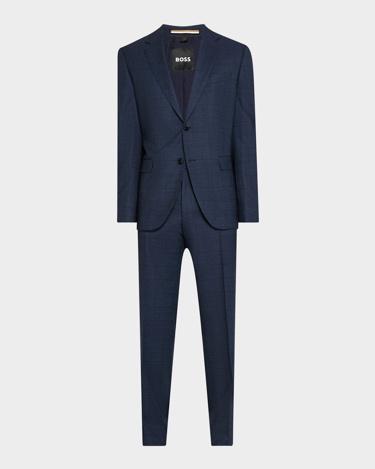 Hugo Boss Men's Jeckson Wool Tonal Check Two-piece Suit In Blue
