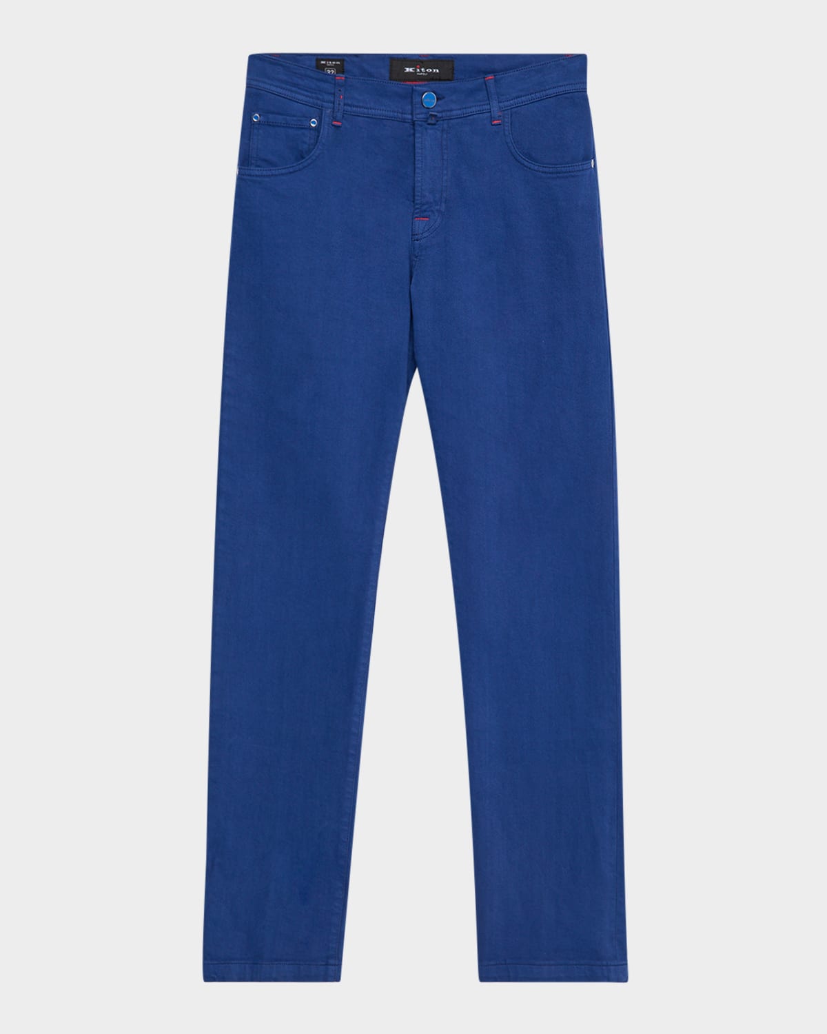 KITON MEN'S SLIM DENIM FIVE-POCKET PANTS 