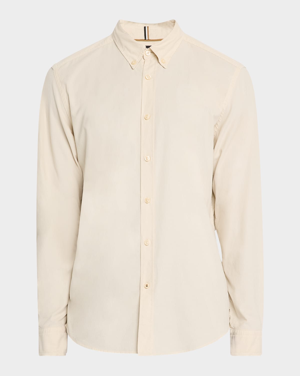Hugo Boss Men's Liam Micro-corduroy Casual Button-down Shirt In White
