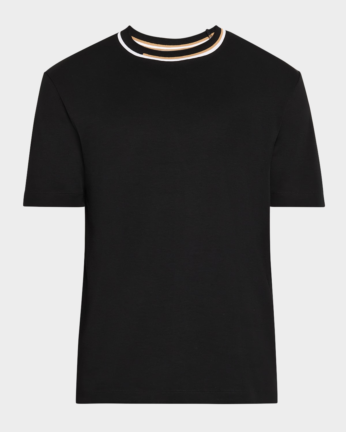 HUGO BOSS MEN'S THOMPSON COTTON TIPPED-COLLAR T-SHIRT 