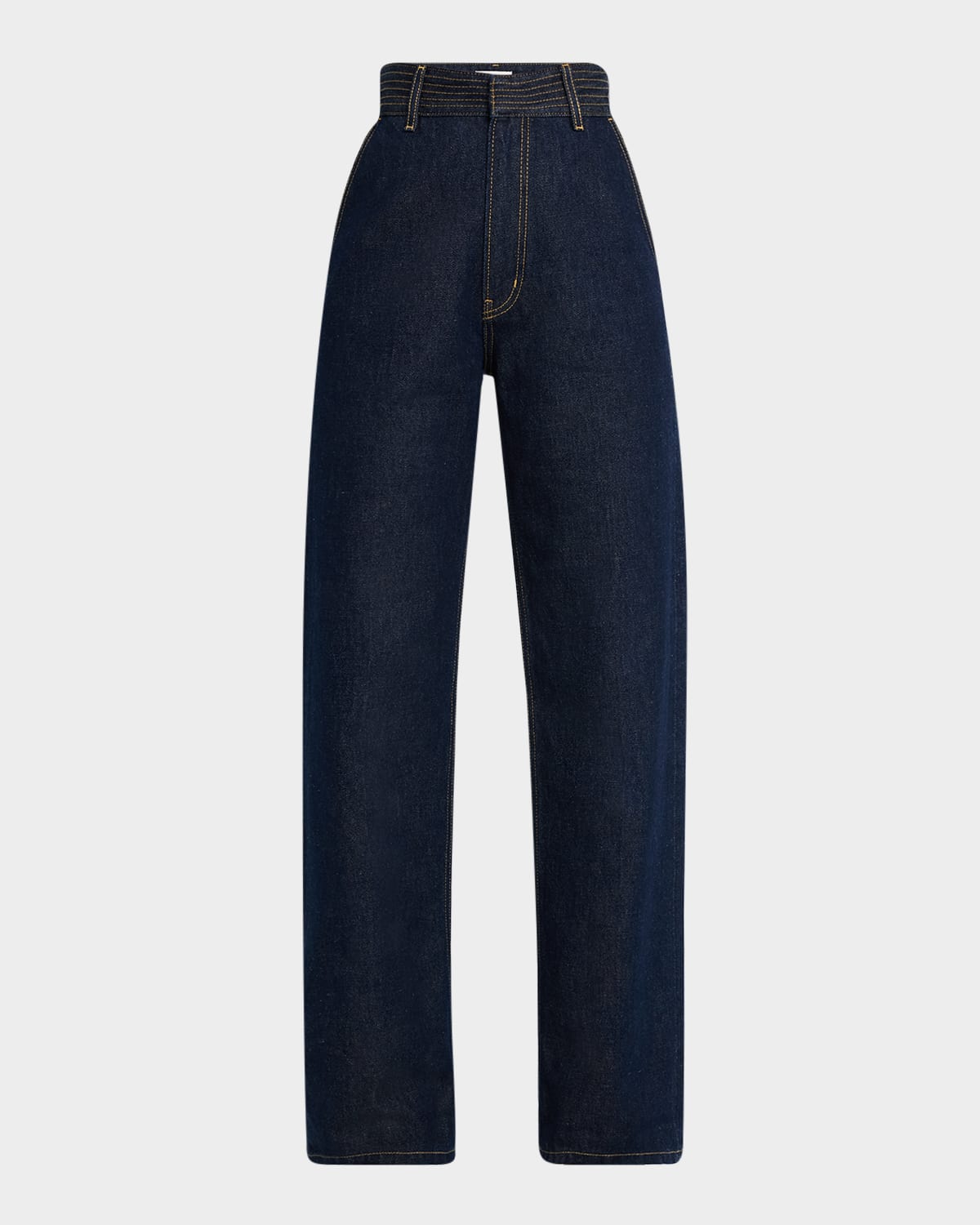 FRAME THE TRAPUNTO TROUSER RINSE JEANS 