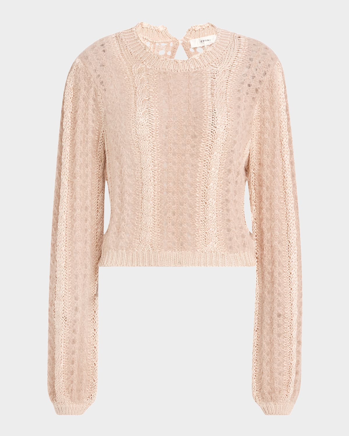 Femme Cable Mix Crewneck Sweater