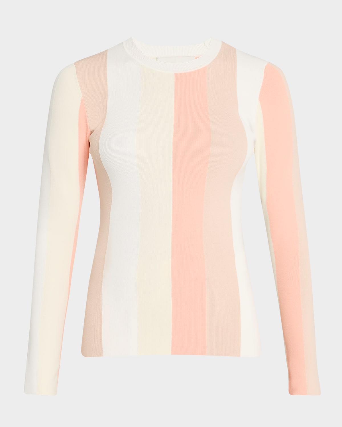 3.1 PHILLIP LIM LONG-SLEEVE COLOR BLOCK TOP 