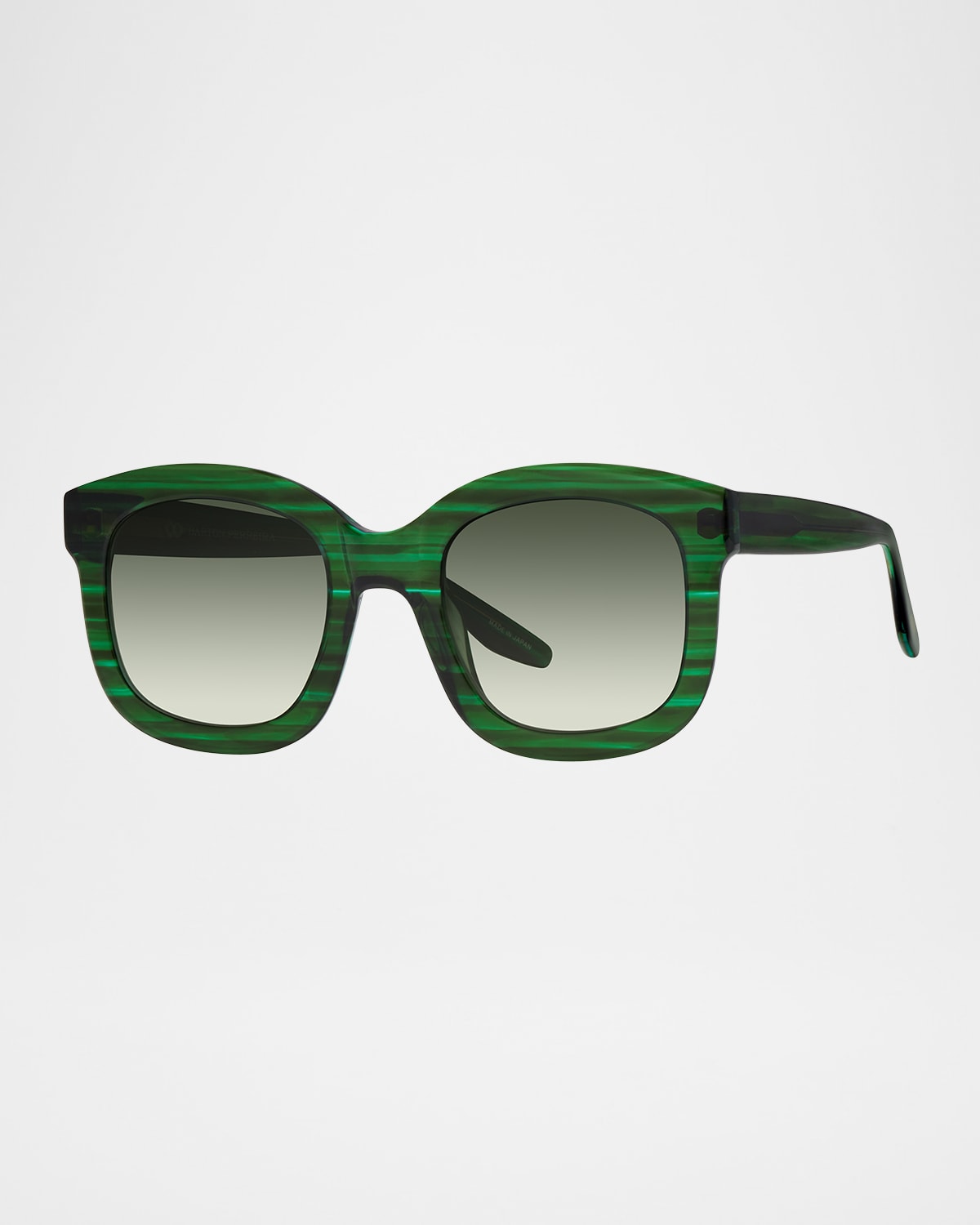 Barton Perreira Quannah Acetate Square Sunglasses In Quannah Clover Julep