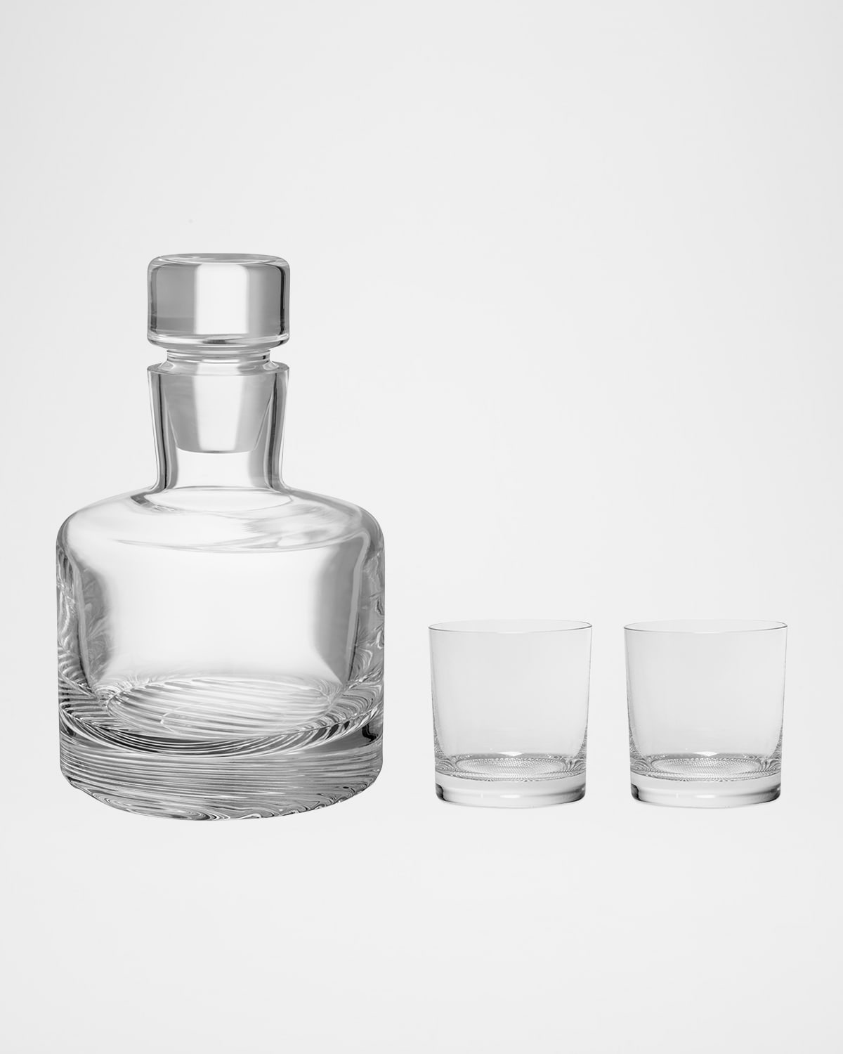 Kosta Boda 3-piece Glass Decanter And Dof Glasses In Clear