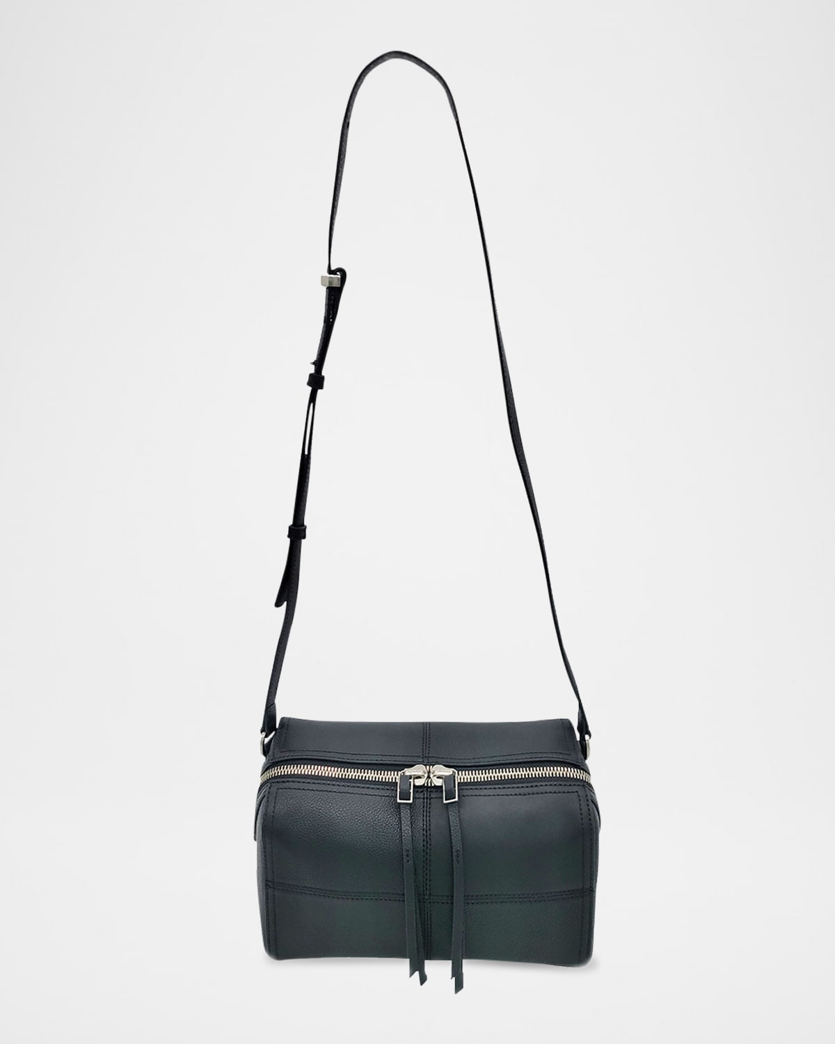 Shop Oryany Diner Medium Leather Crossbody Bag In Black