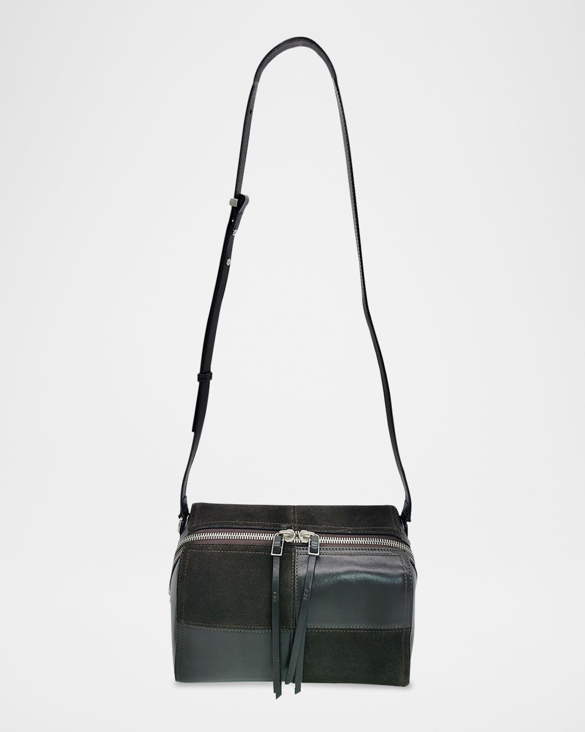 Diner Medium Patchwork Suede & Leather Crossbody Bag