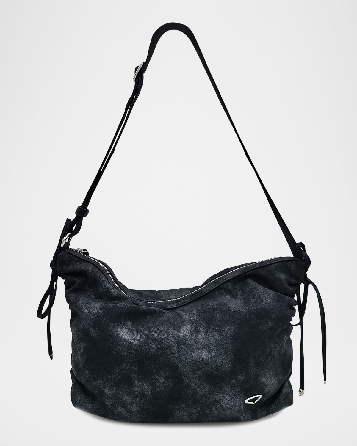 ORYANY RUSTY LARGE DISTRESSED CANVAS SHOULDER BAG 