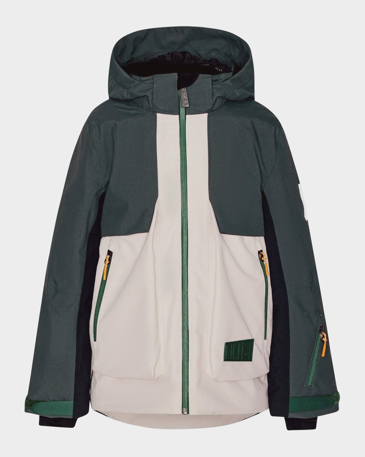 Molo Boy's Alpine Tie-dye Printed Jacket In Block