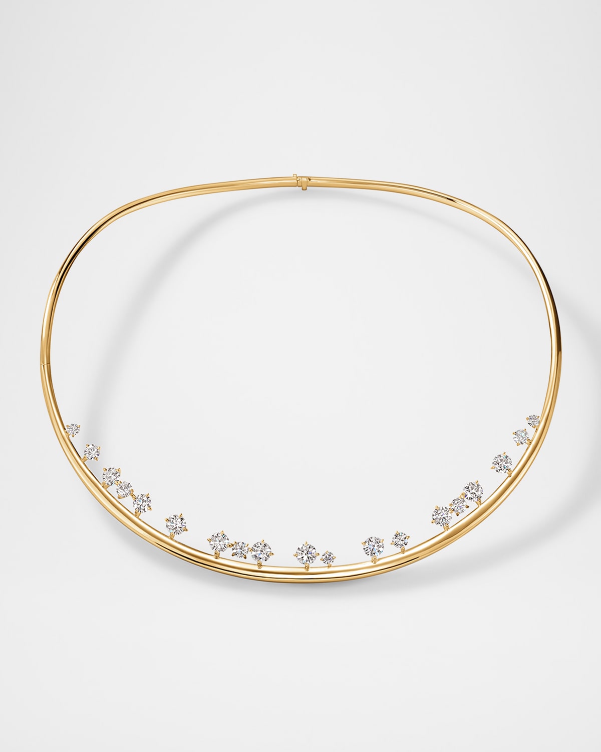 Barre 18K Yellow Gold Floating Diamond Choker