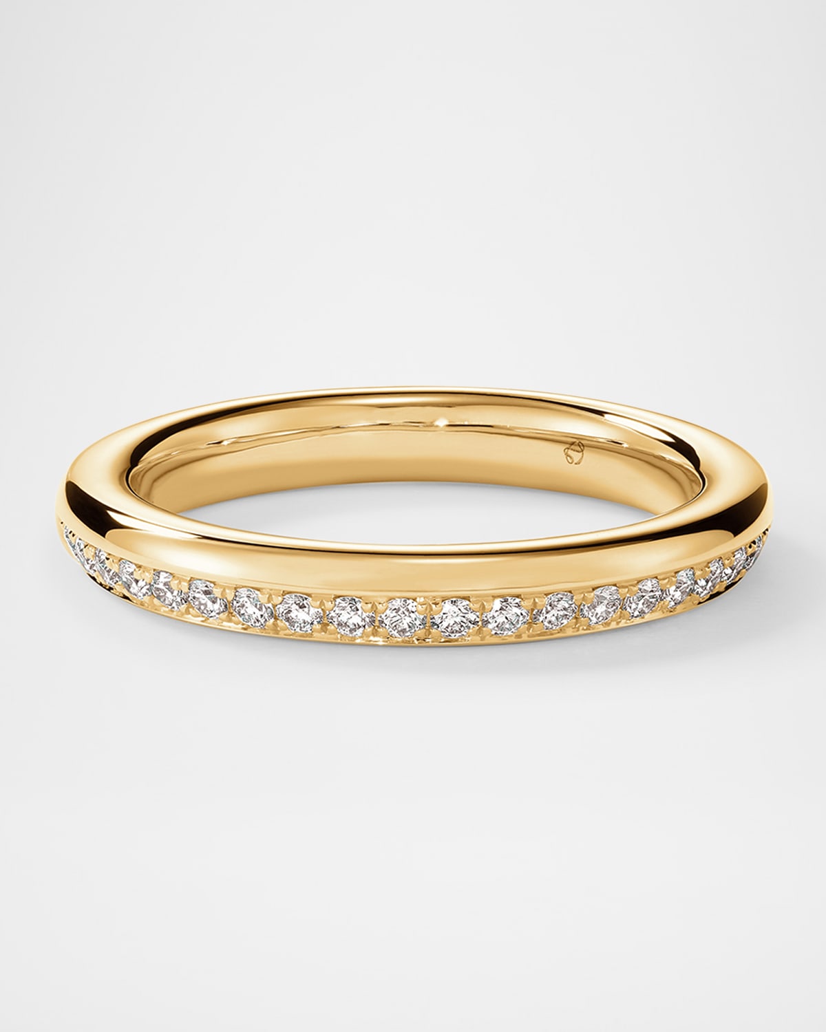 Barre 18K Yellow Gold Pave Diamond Band Ring
