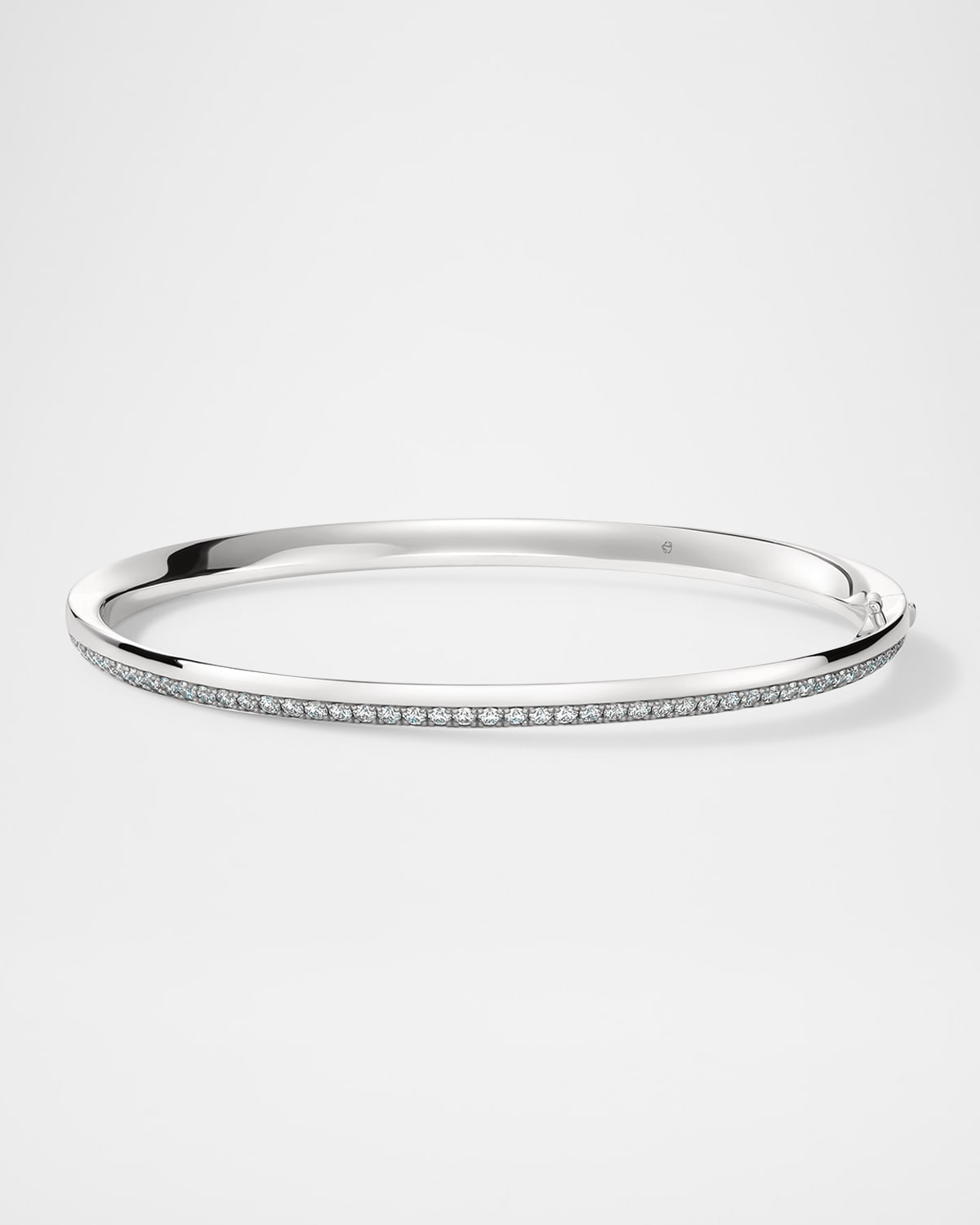 Barre 18K White Gold Pave Diamond Bangle