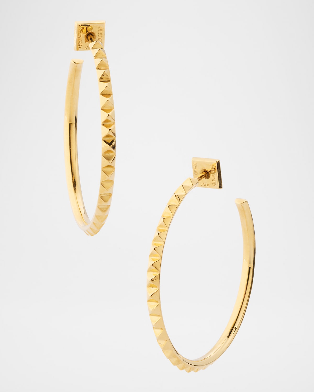 Club 18K Yellow Gold Large Hoop Earrings