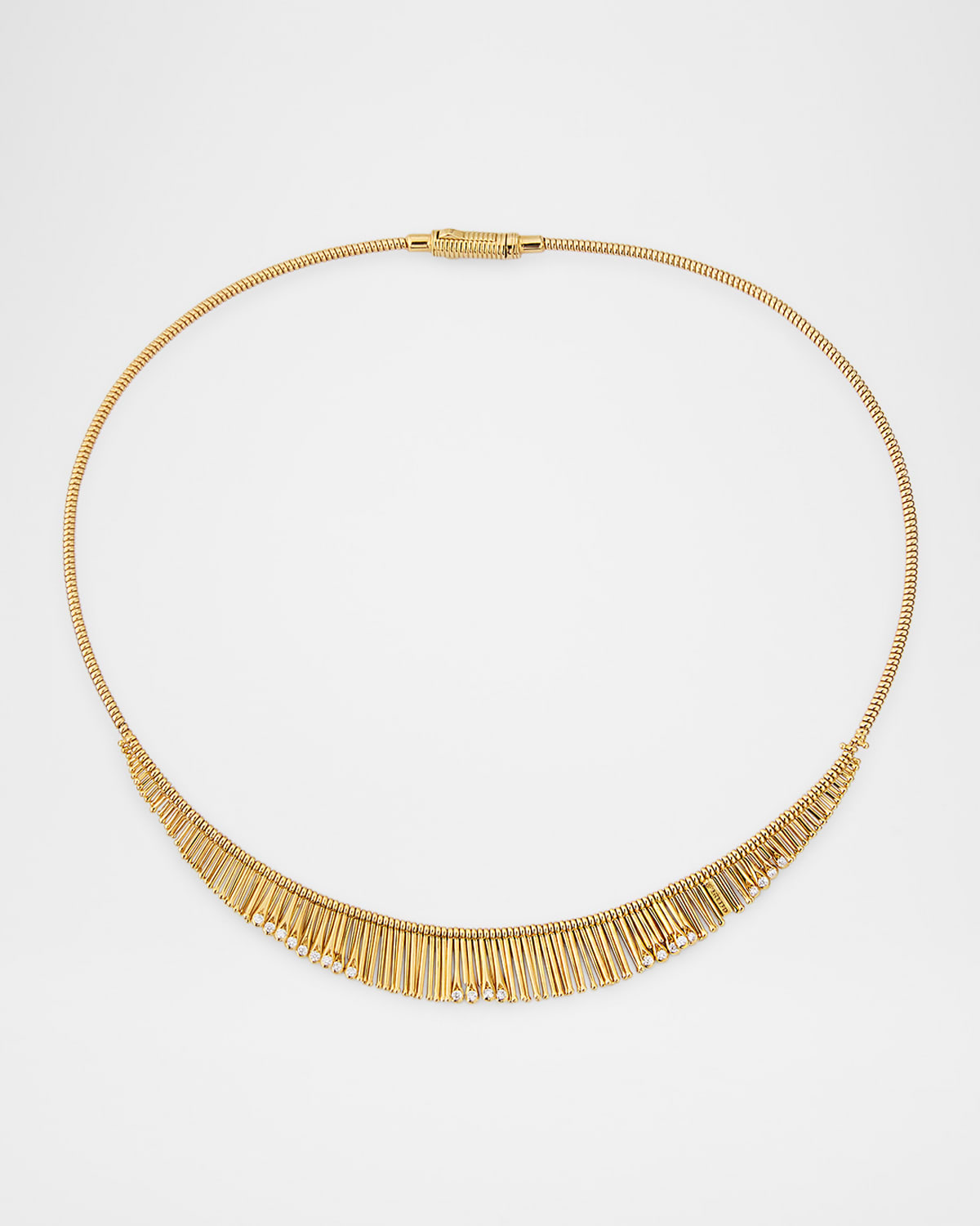 Slide 18K Yellow Gold Necklace with Diamonds