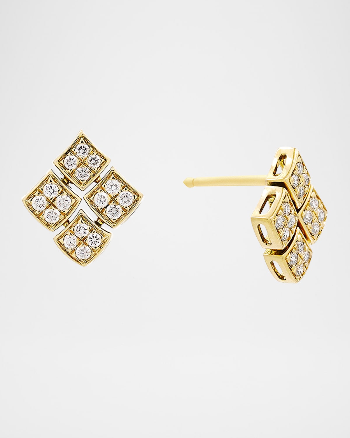 18K Yellow Gold Fluidity High Jewelry Bracelet with Diamonds