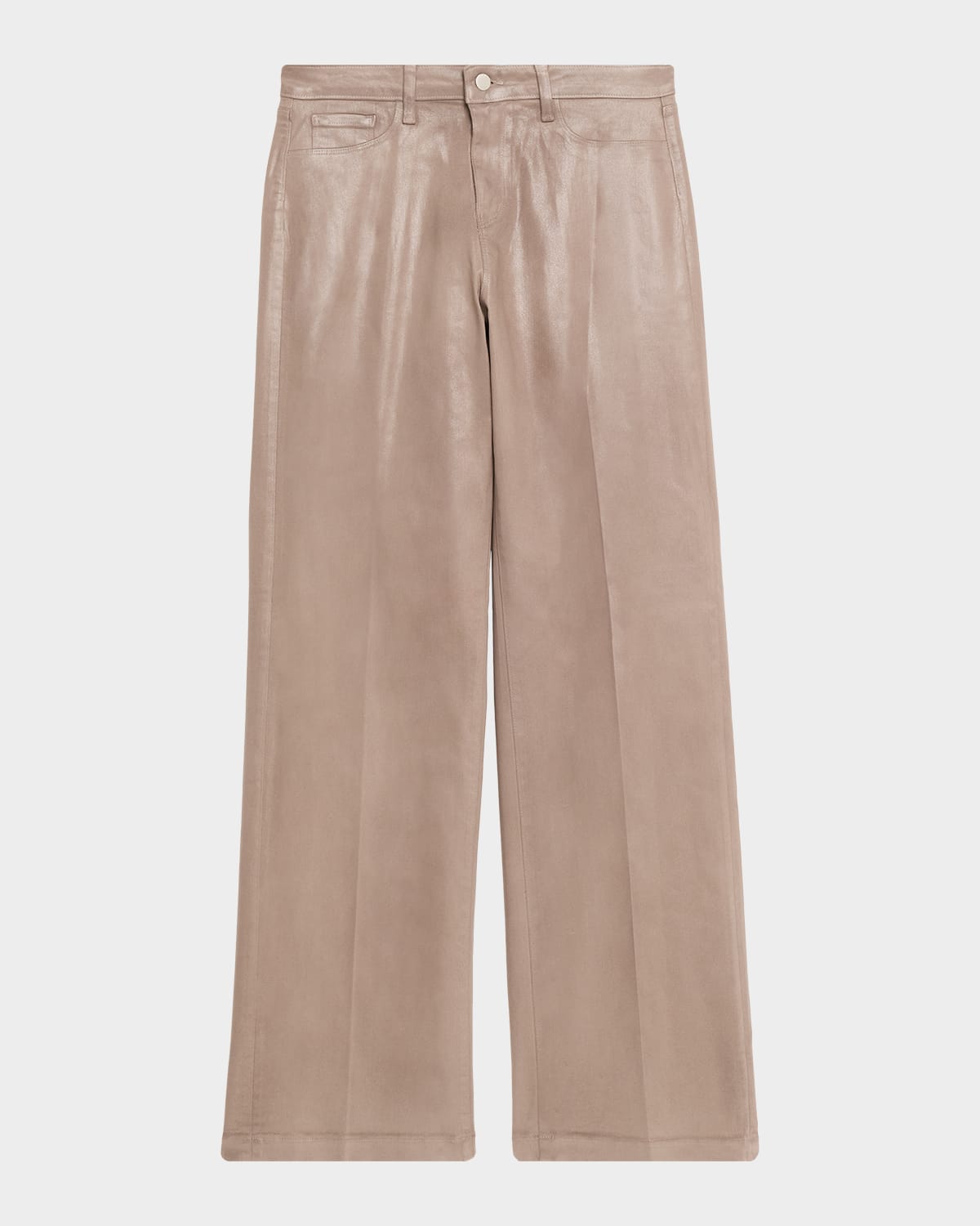 L'agence Clayton Coated Wide-leg Jeans In Multi