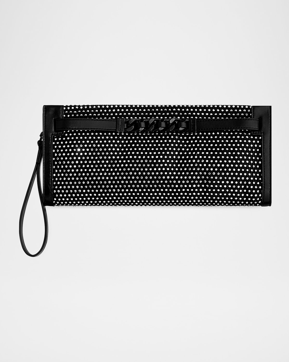 Crystal Curb Link Clutch Bag