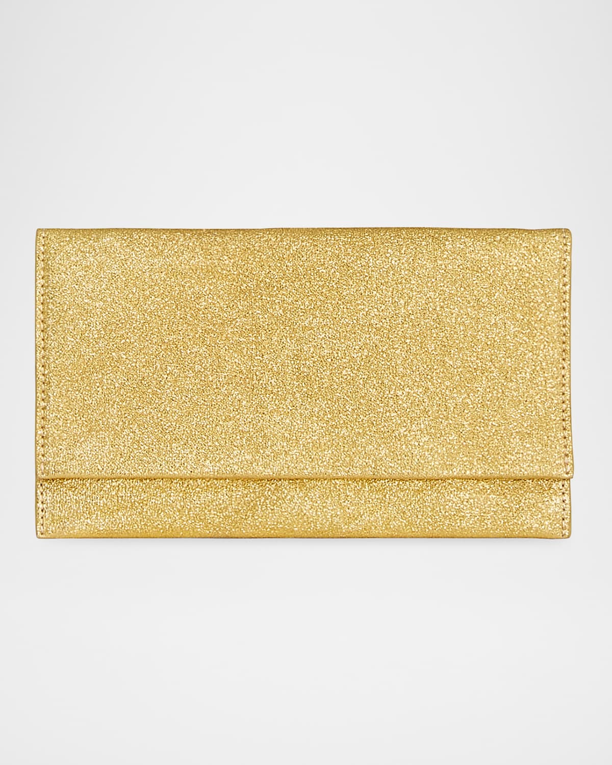 Metallic Glitter Flap Clutch Wallet