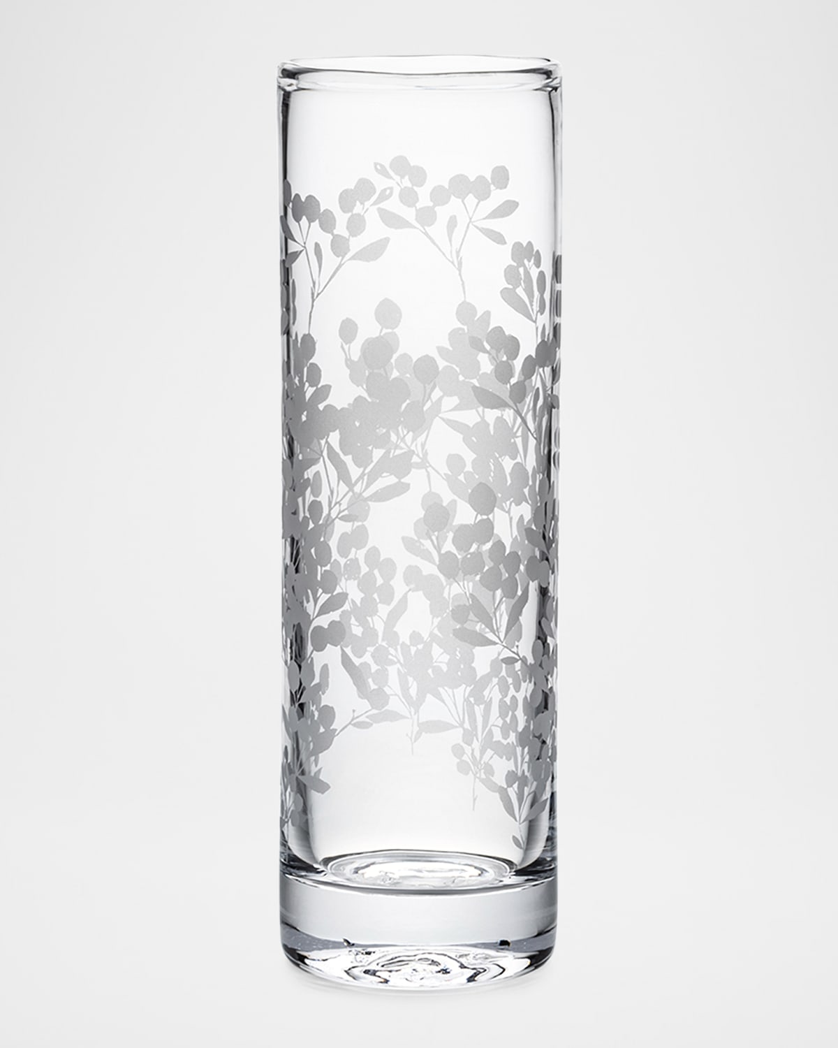 Simon Pearce Engraved Berry Vase, 10.5" In Clear