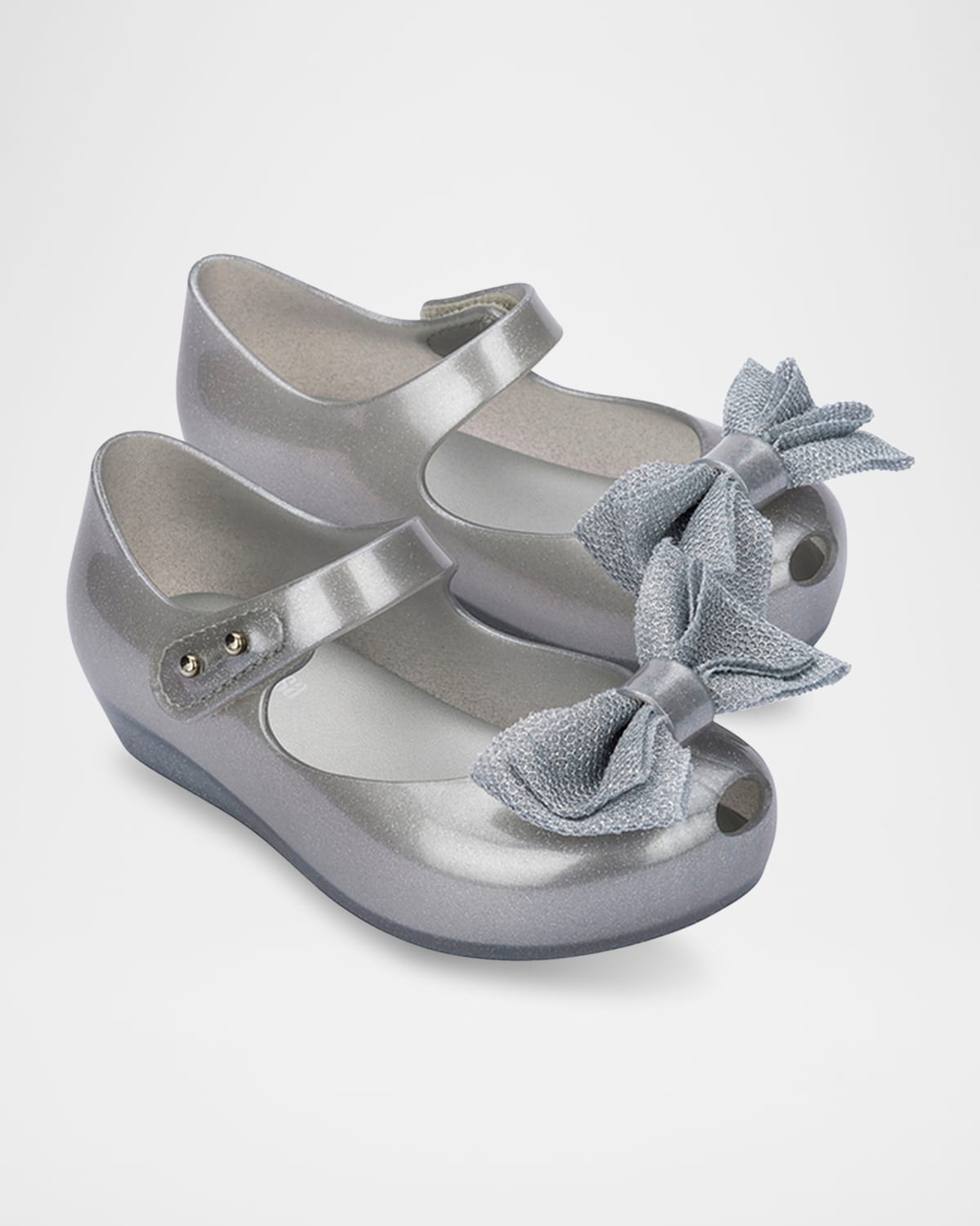 Melissa Kids' Girl's Ultragirl Sweet Ballerina Flats, Baby/toddlers In Silver