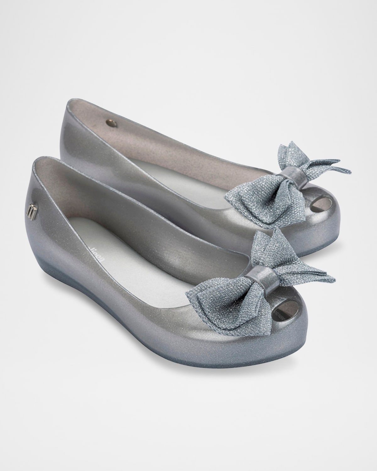 Melissa Girl's Ultragirl Sweet Ballerina Flats, Baby/kids In Silver