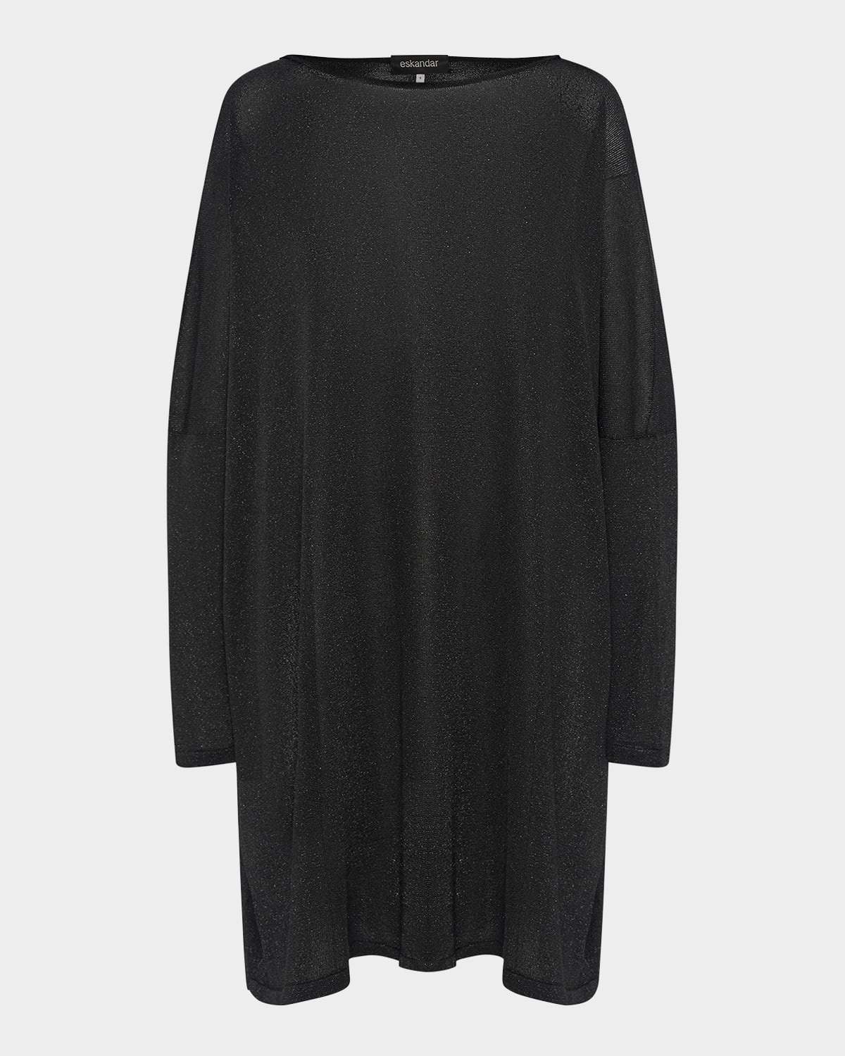 ESKANDAR SLIM SLEEVE SLASH NECK KAFTAN SWEATER (LONG PLUS LENGTH) 