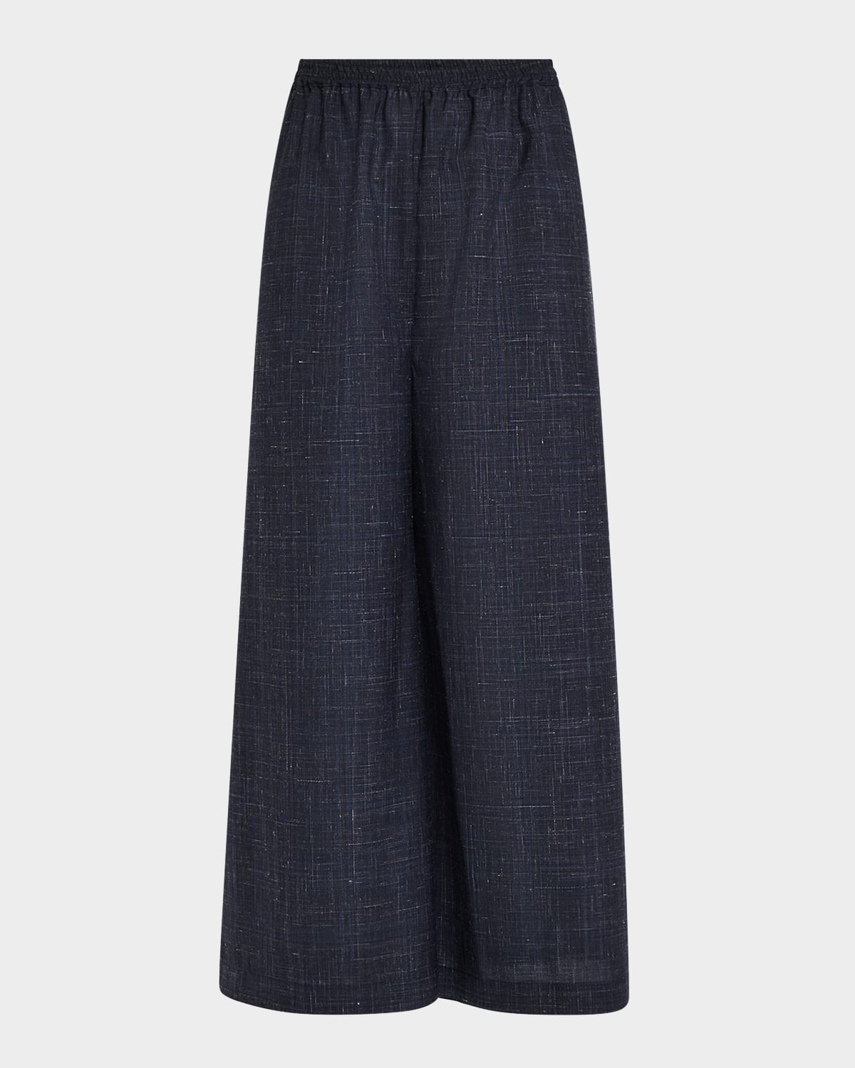 Eskandar Flared Culotte In Navy