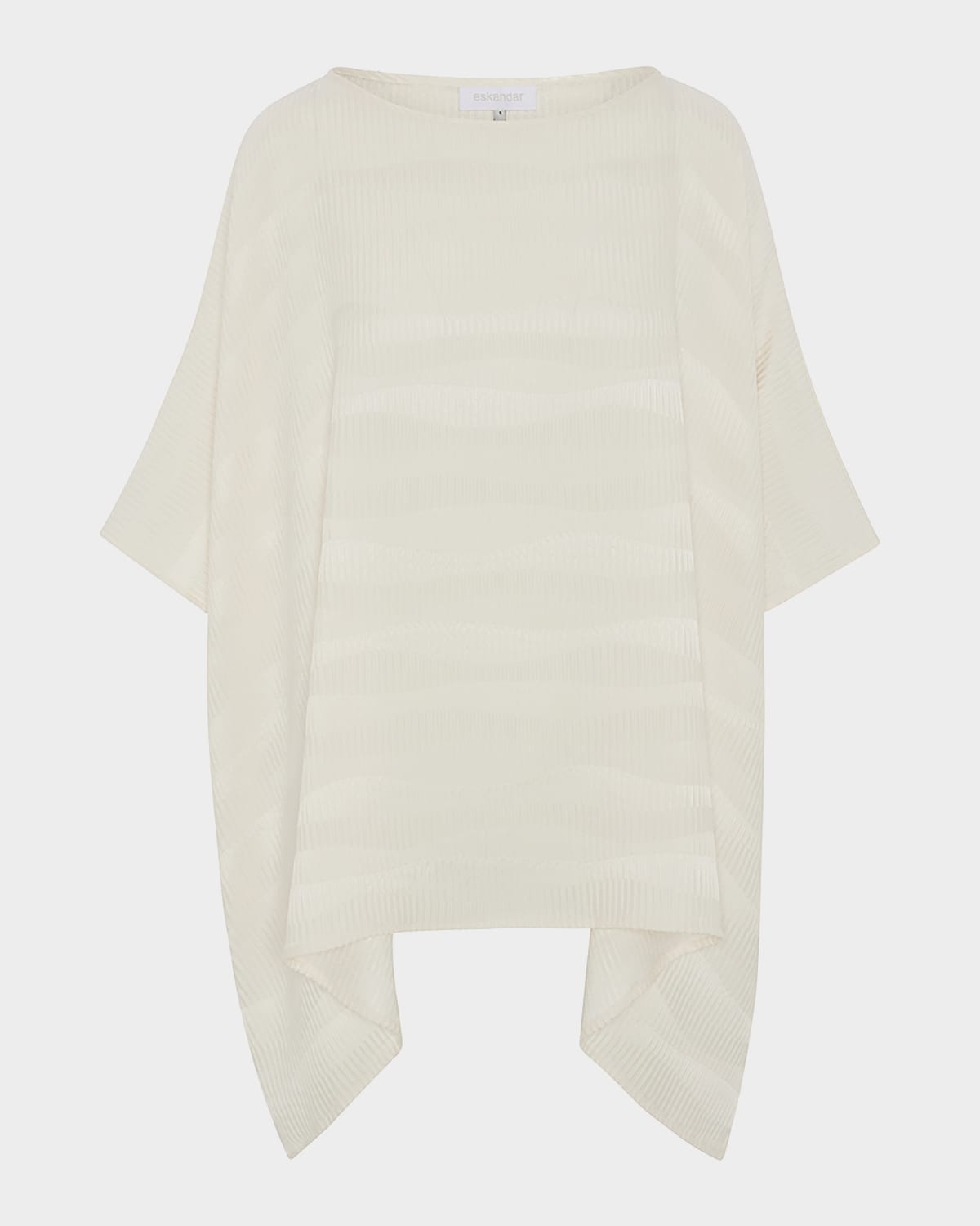 ESKANDAR LONGER-BACK SCOOP-NECK KAFTAN (MID PLUS LENGTH) 