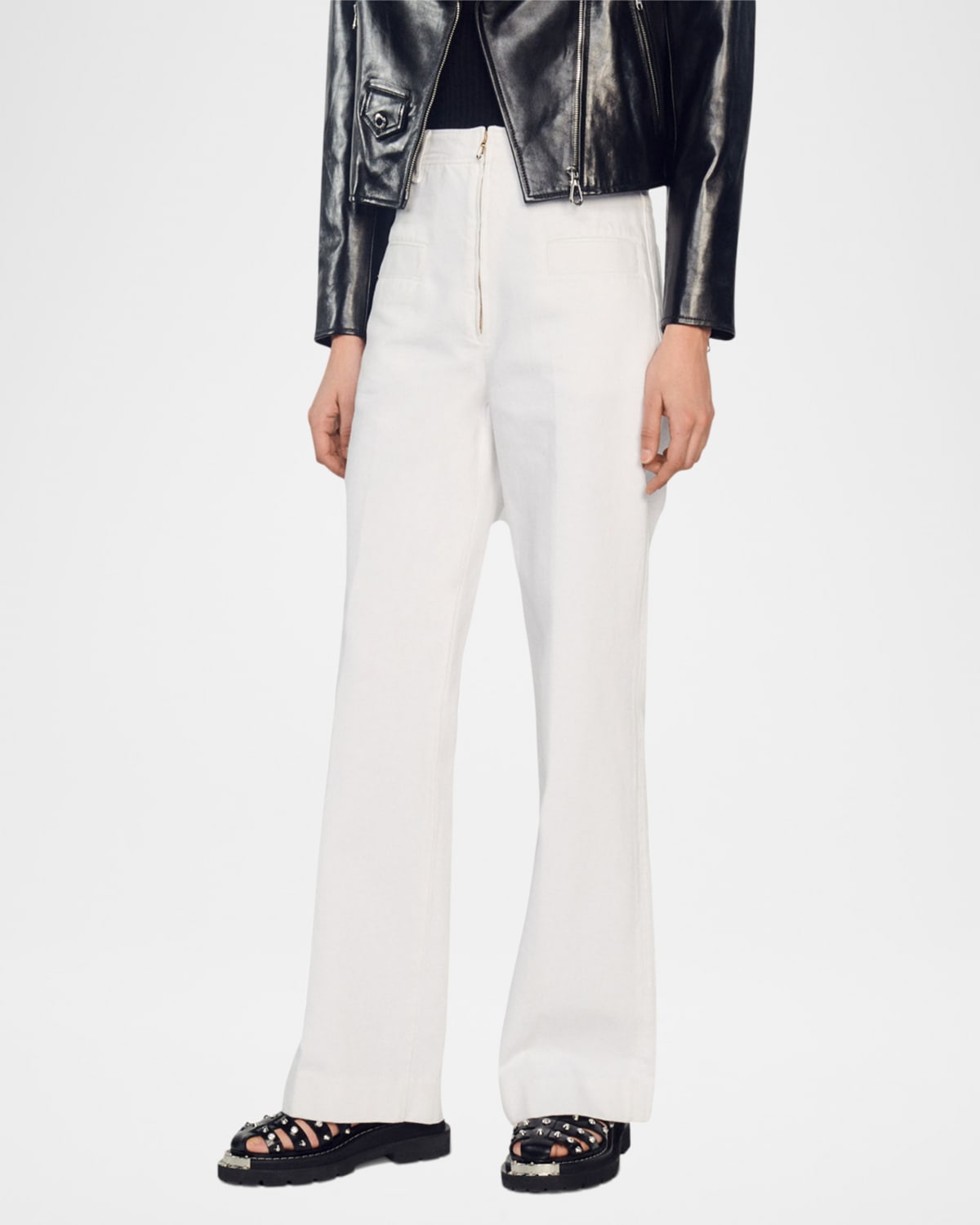 Bari Canvas Wide Leg Jeans
