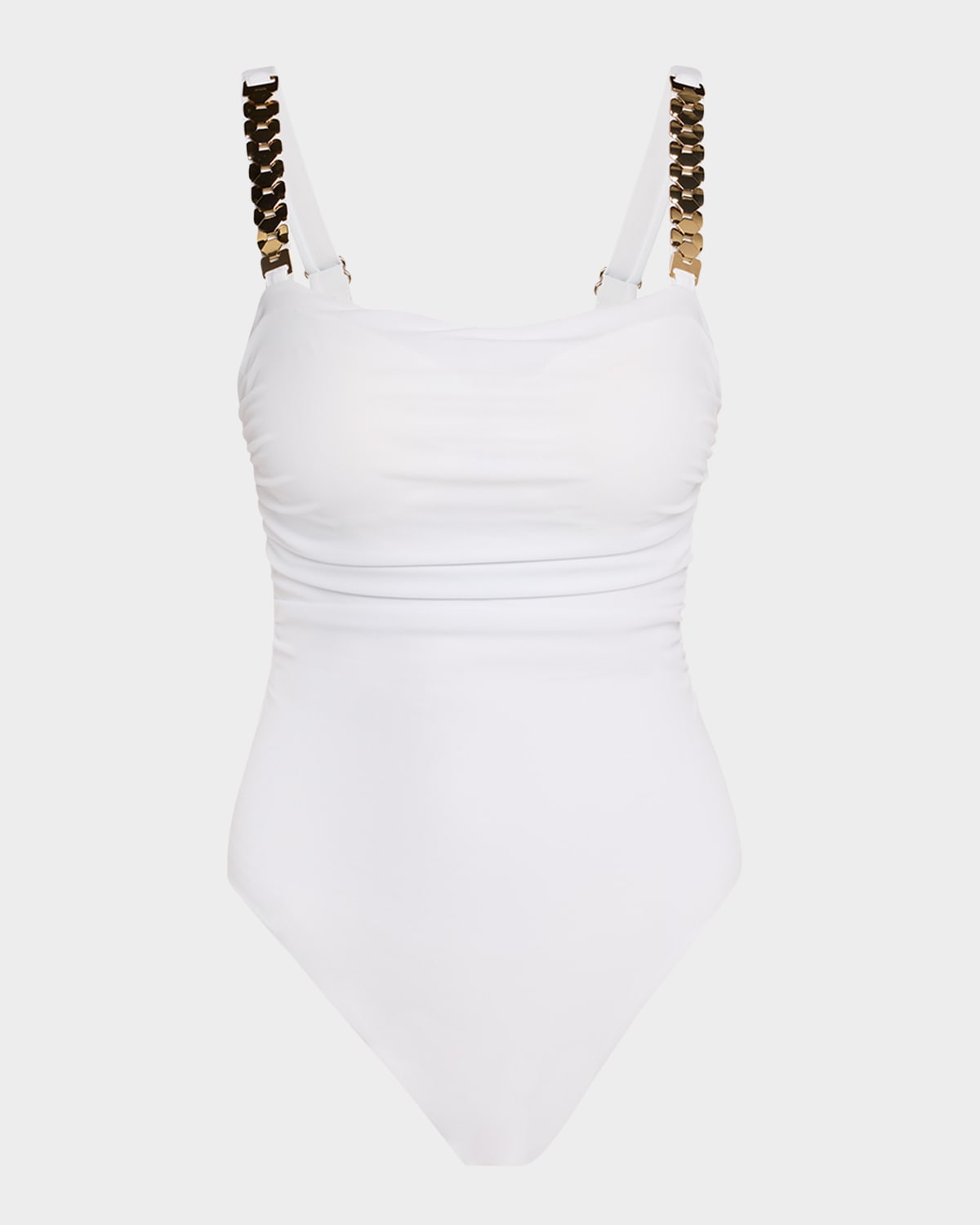 RAMY BROOK HUDSON CHAIN ONE-PIECE SWIMSUIT 