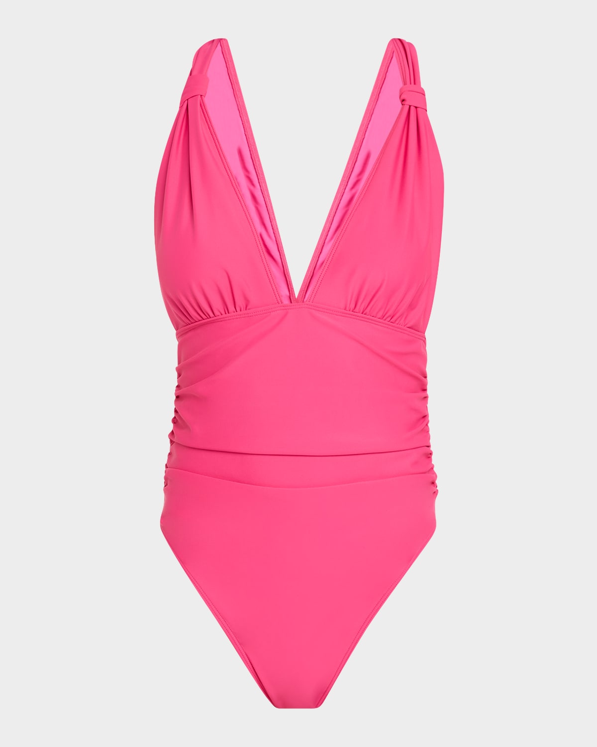 Shop Ramy Brook Haley One-piece Swimsuit In Perfect Pink