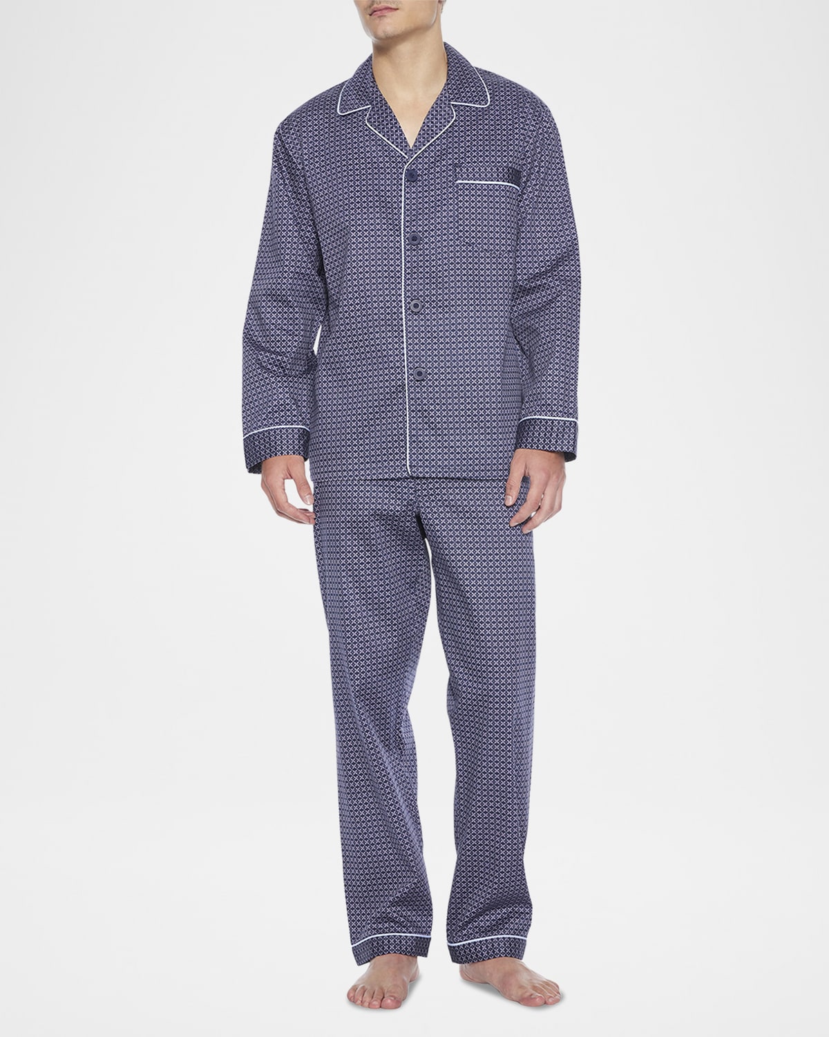 Men's Revival Woven Sateen Long Pajama Set
