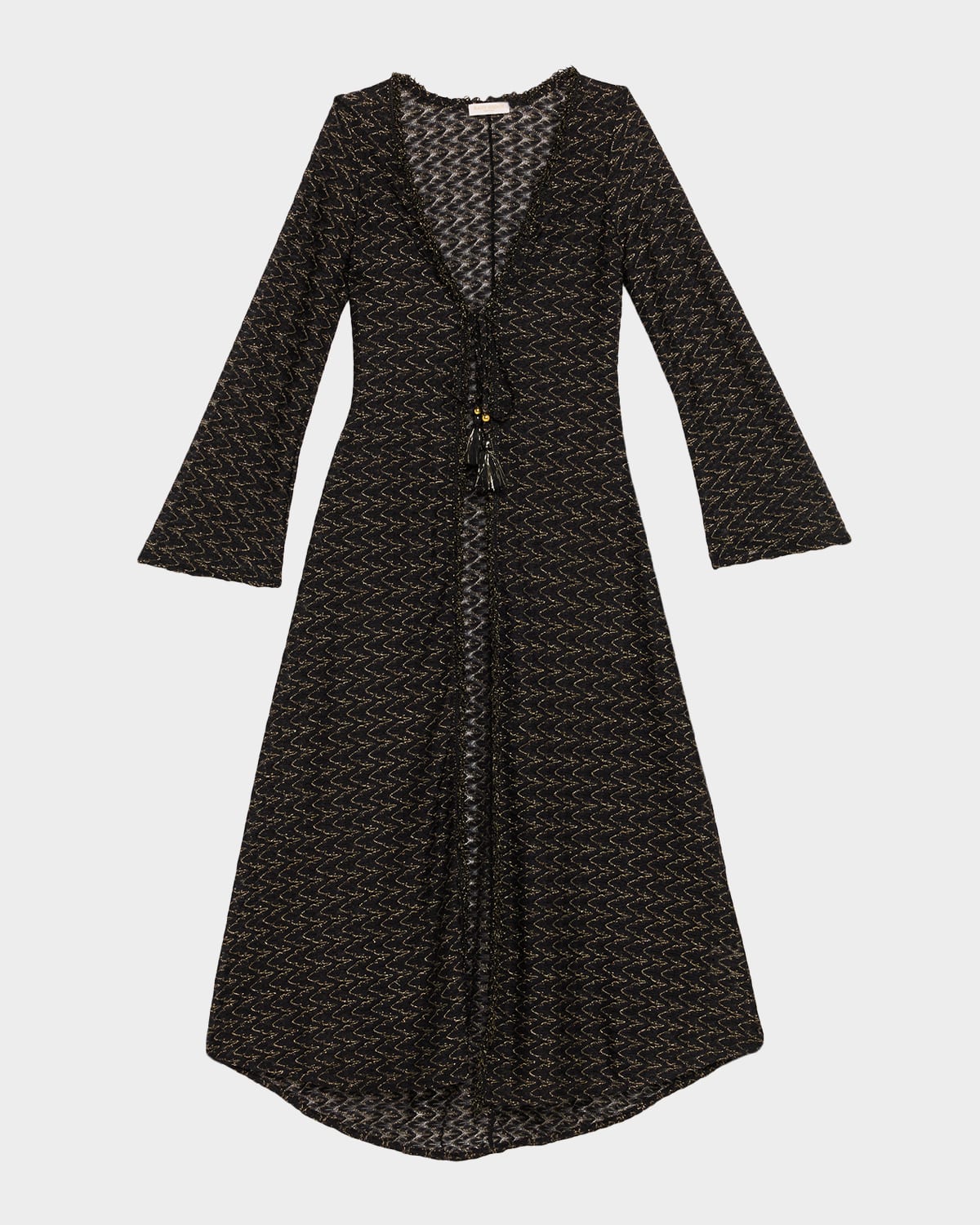 Fatima Metallic Knit Coverup