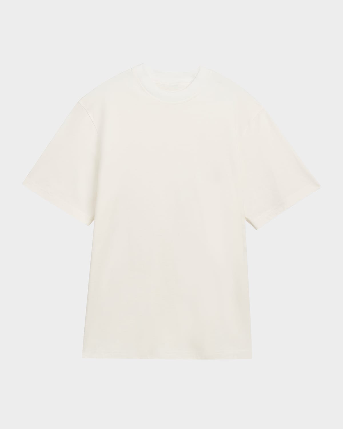 Agolde Asha Mock Neck Tee White In White
