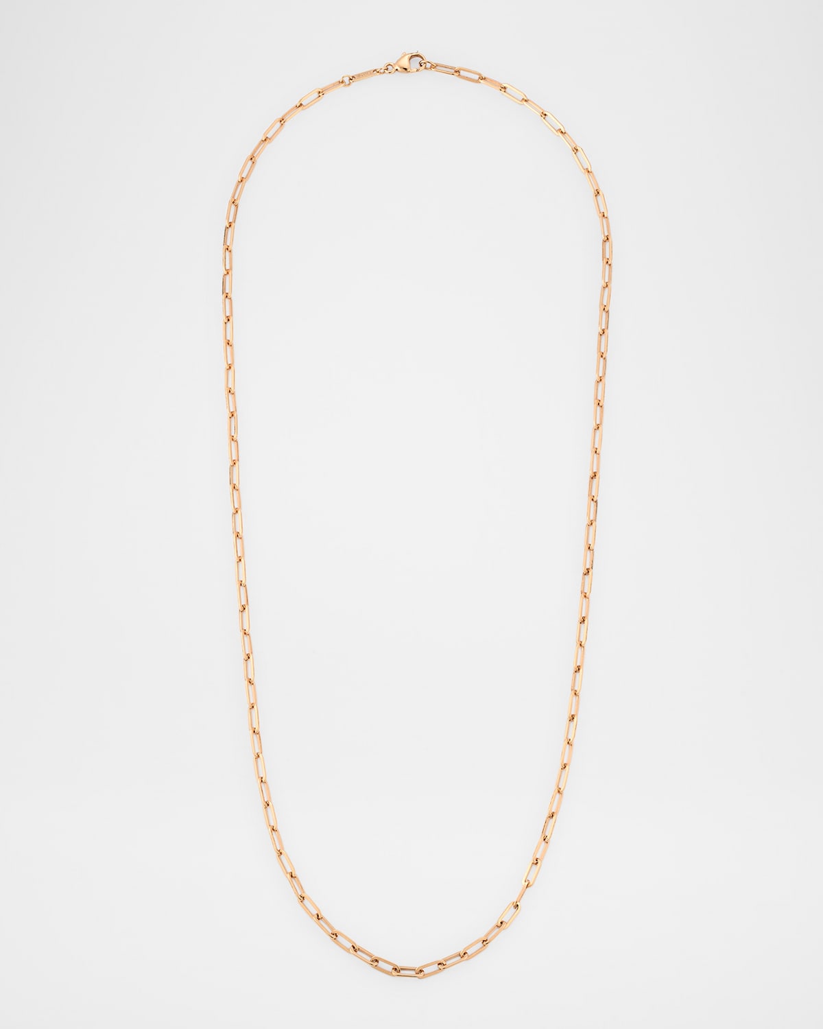 Lisa Nik Golden Dreams 18K Rose Gold Petite Paper Clip Chain Necklace