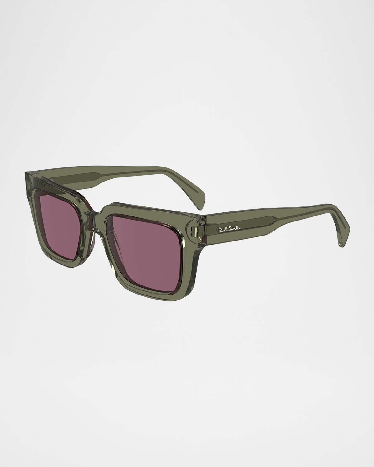 Men's Kenton Acetate Rectangle Sunglasses