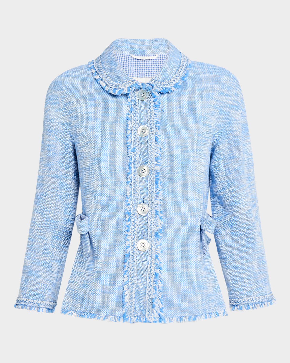 Bows Cotton-Blend Tweed Jacket