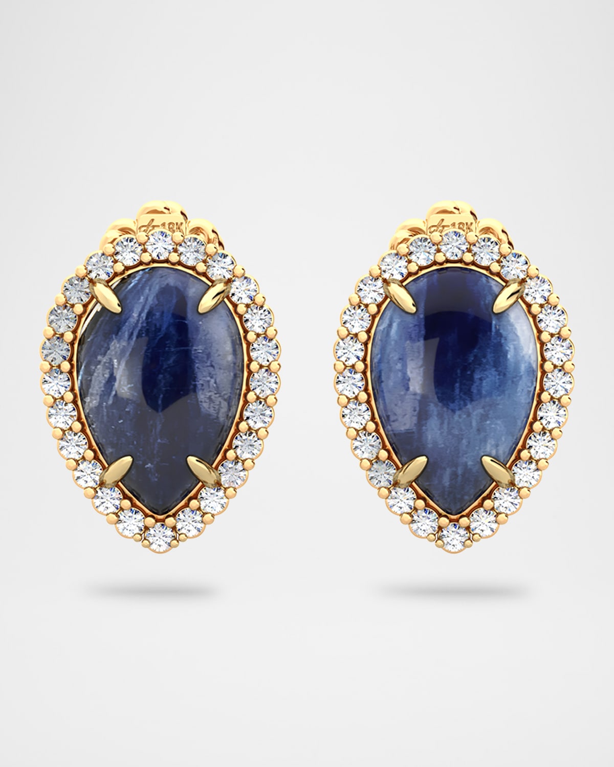 Sparrow Studs with Kyanite and Diamonds