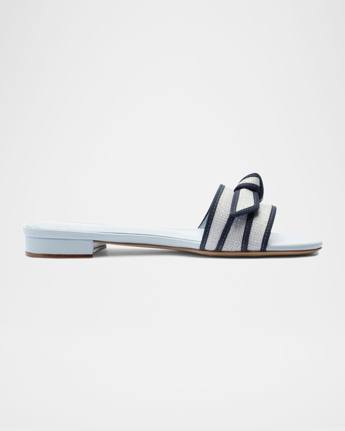 Raffia Knot Flat Slide Sandals