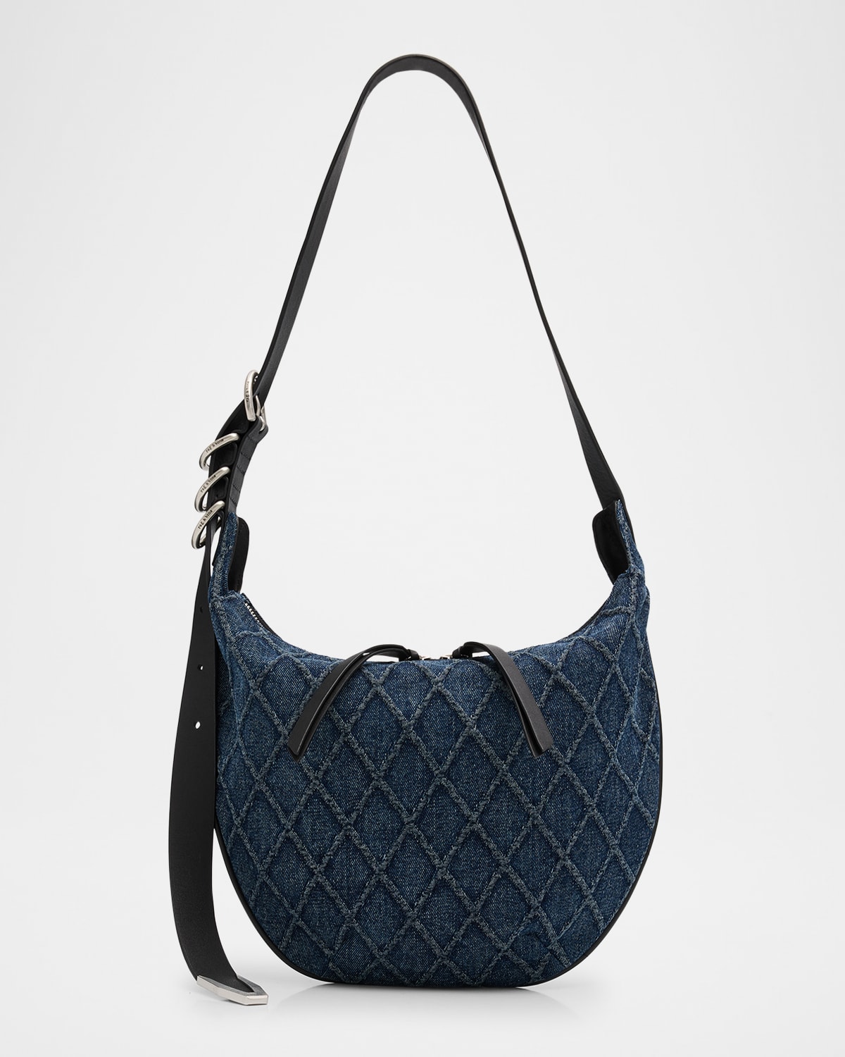 Rag & Bone Spire Mini Quilted Denim Hobo Bag