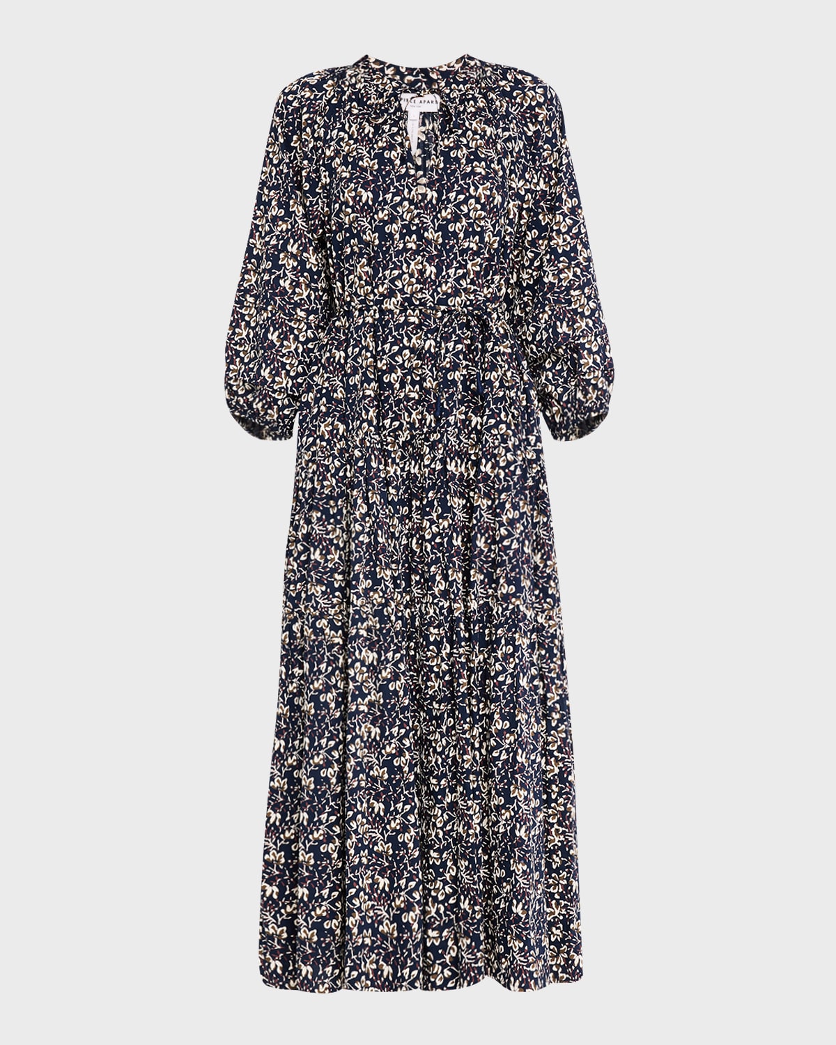 Luminile Tiered Floral-Print Maxi Dress