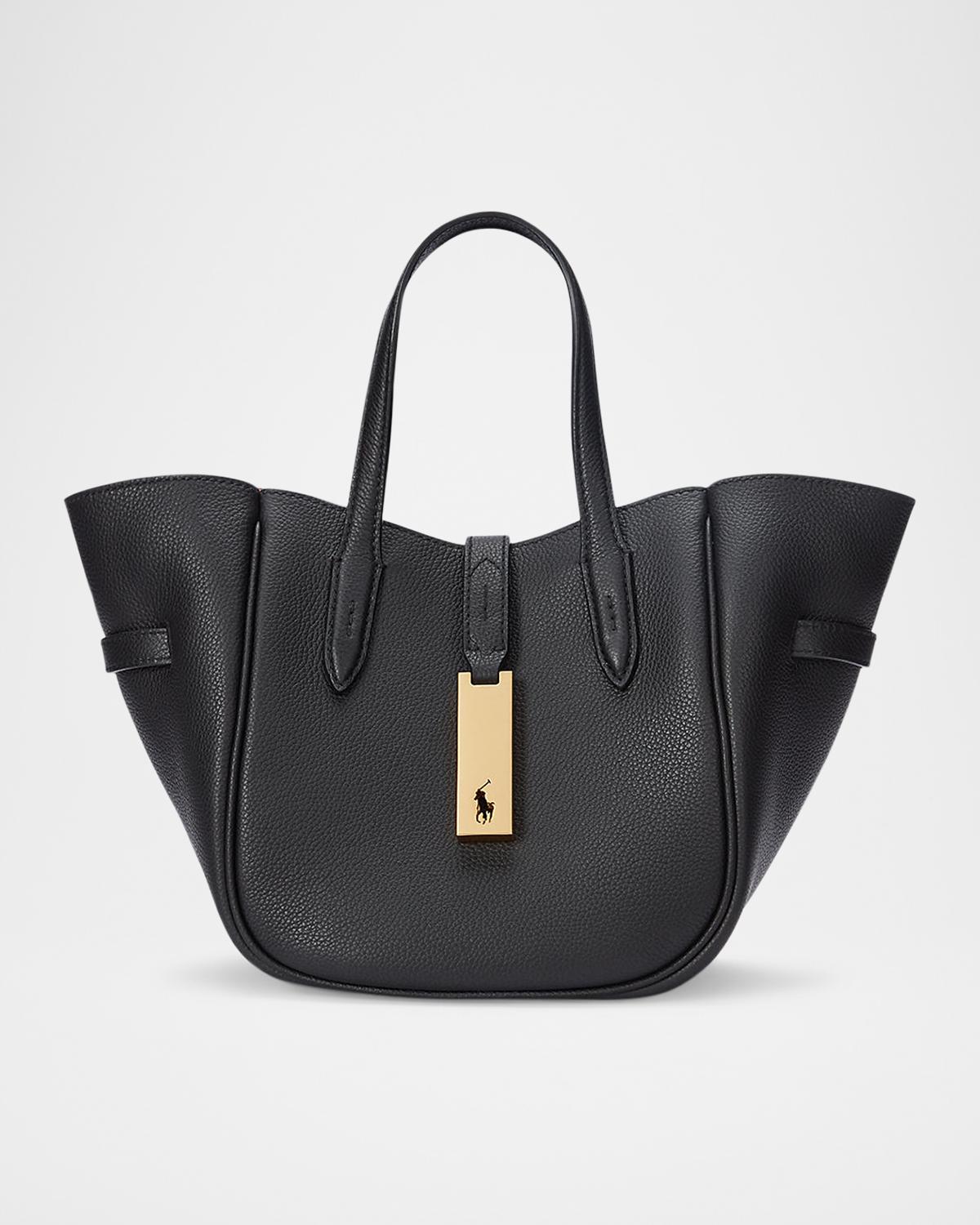 Small Grain Leather Tote Bag
