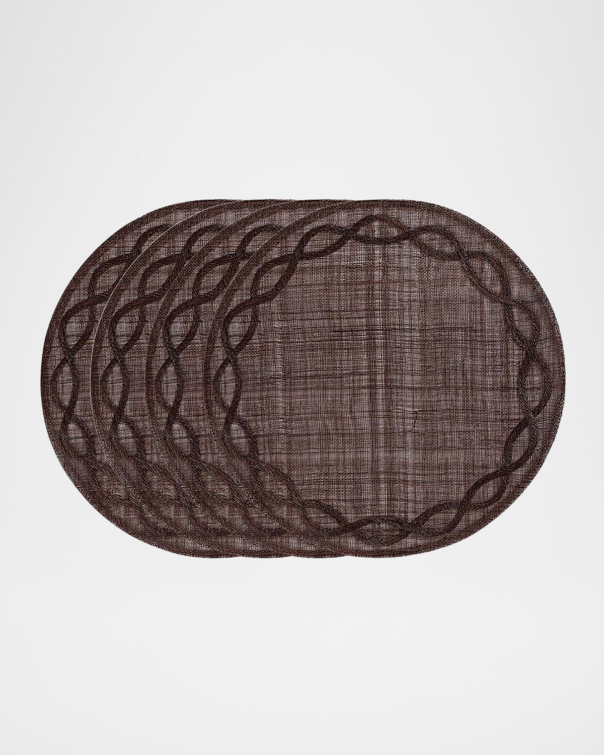 Juliska Tuileries Garden Placemats, Set Of 4 In Walnut