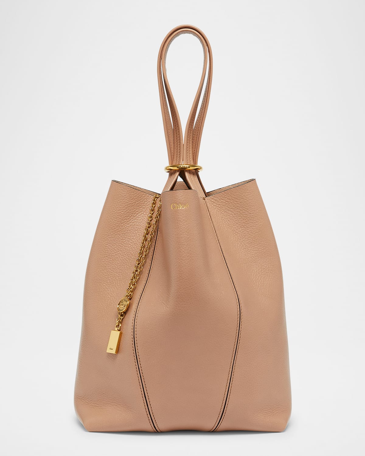 Spin Medium Tote Bag in Leather