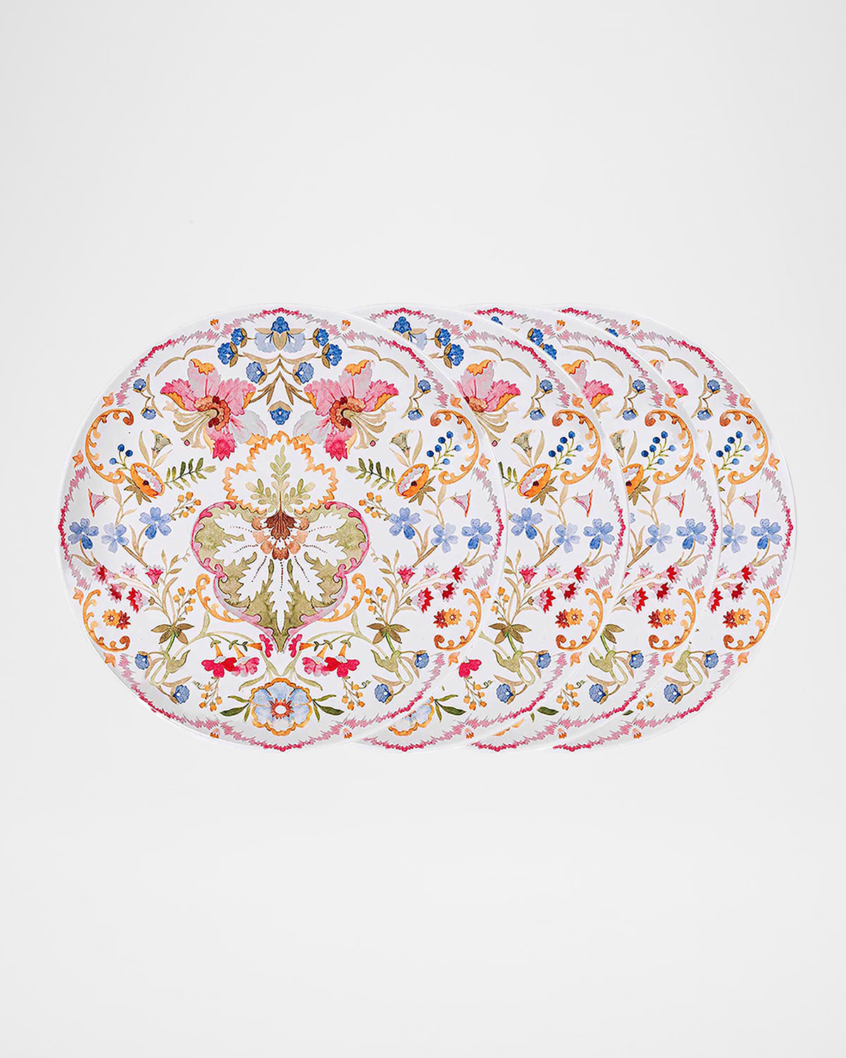 Juliska Sofia Melamine Dinner Plates, Set Of 4 In Multi