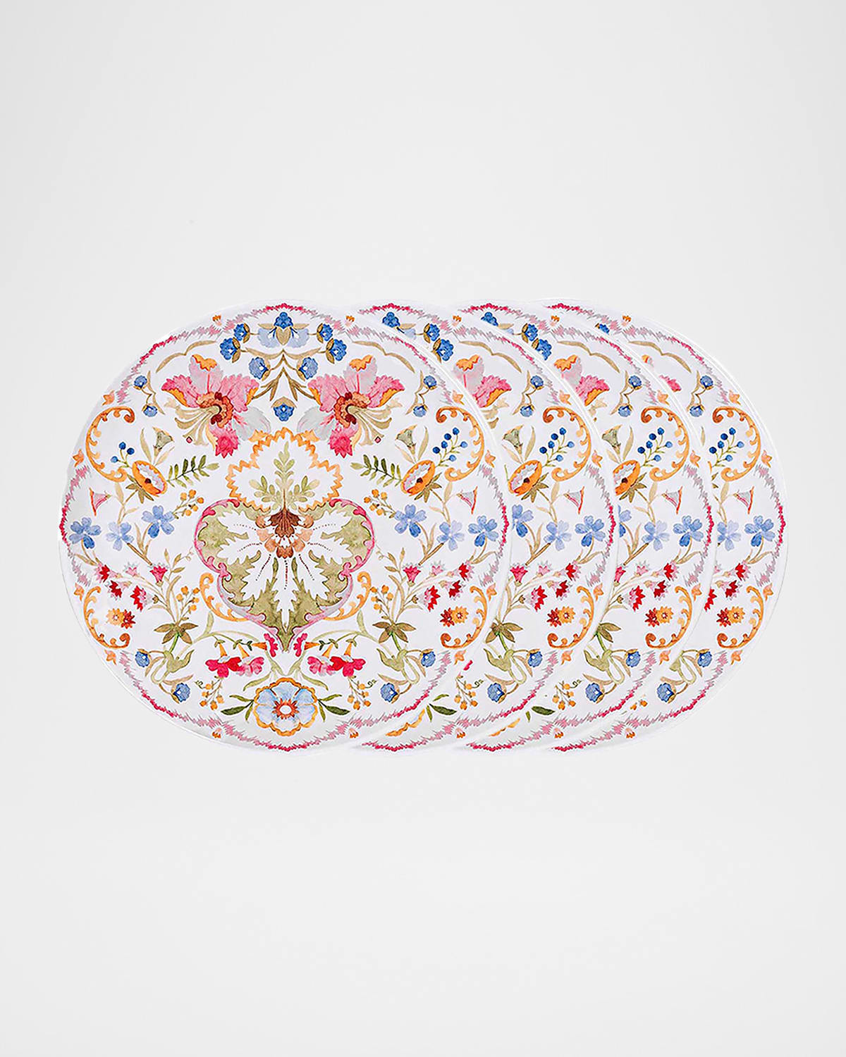 Juliska Sofia Melamine Dessert/salad Plates, Set Of 4 In Multi