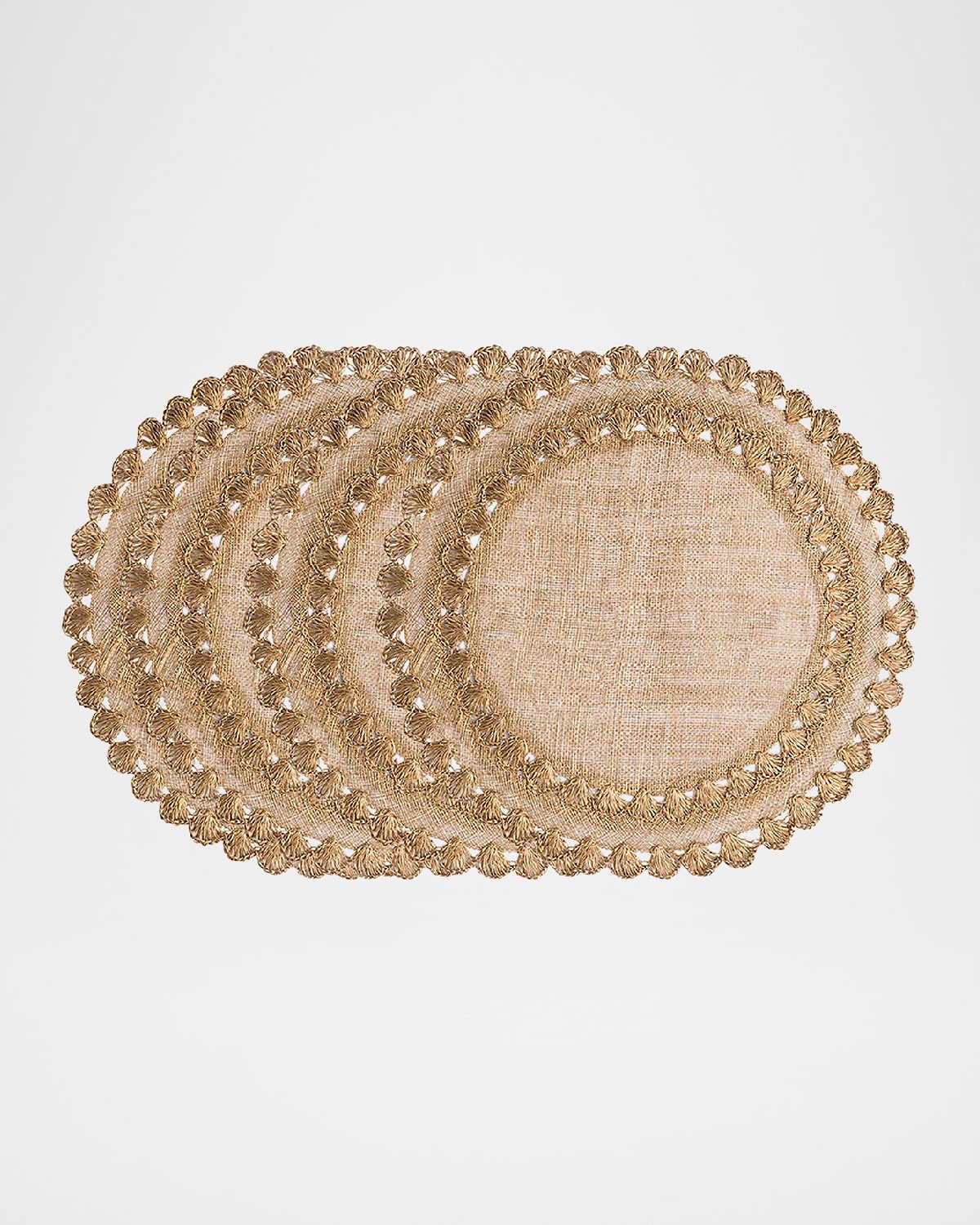 Juliska Isadora Placemats, Set Of 4 In Gold